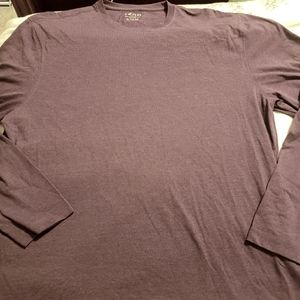 IZOD beautiful Heather purple long sleeve tshirt